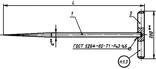 ГОСТ 11799-74 Иглы вентиляционные длинные. Конструкция (с Изменениями N 1, 2, 3)