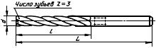 ГОСТ 12489-71 Зенкеры цельные. Конструкция и размеры (с Изменениями N 1, 2, 3, 4)