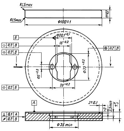 ГОСТ 12796-77 (СТ СЭВ 4102-83) Сердечники для намотки магнитной ленты шириной 6,30 мм. Технические условия (с Изменениями N 1, 2, 3)