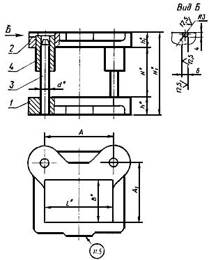 ГОСТ 13125-83 (СТ СЭВ 3326-81) Штампы для листовой штамповки. Блоки штампов с задним расположением направляющих узлов скольжения. Конструкция и размеры