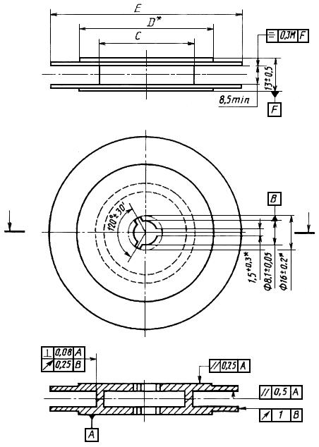 ГОСТ 13275-87 Катушки для намотки магнитной ленты шириной 6,30 мм. Технические условия (с Изменением N 1)