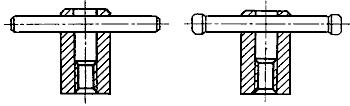 ГОСТ 13427-68 Гайки с отверстием под рукоятку для станочных приспособлений. Конструкция и размеры (с Изменением N 1)