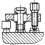 ГОСТ 13434-68 Винты нажимные с шестигранной головкой и цилиндрическим концом для станочных приспособлений. Конструкция и размеры (с Изменением N 1)