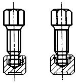 ГОСТ 13435-68 Винты нажимные с шестигранной головкой и концом под пяту для станочных приспособлений. Конструкция и размеры (с Изменением N 1)