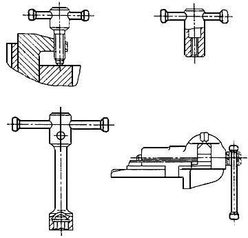 ГОСТ 13447-68 Рукоятки подвижные для станочных приспособлений. Конструкция и размеры (с Изменением N 1)