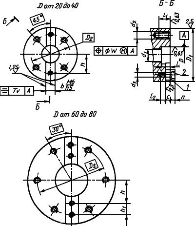 ГОСТ 13876-87 Концы шпинделей агрегатных станков. Основные размеры (с Изменением N 1)