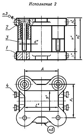ГОСТ 14674-83 (СТ СЭВ 327-81) Штампы для листовой штамповки. Блоки штампов с четырьмя шариковыми направляющими узлами. Конструкция и размеры