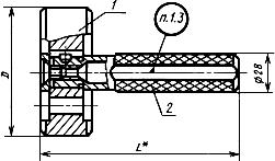 ГОСТ 14815-69 Калибры-пробки гладкие проходные с насадками диаметром свыше 50 до 100 мм. Конструкция и размеры (с Изменениями N 2, 3)