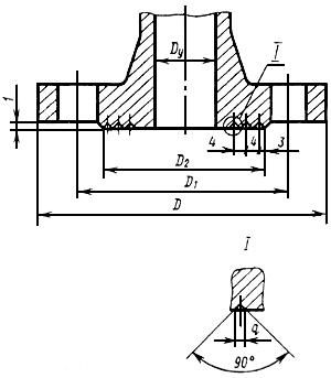 ГОСТ 1536-76 Фланцы судовых трубопроводов. Присоединительные размеры и уплотнительные поверхности (с Изменениями N 1, 2, 3)