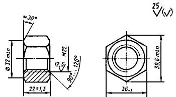 ГОСТ 16018-79 (ИСО 6305-4-85) Гайки для клеммных и закладных болтов рельсовых скреплений железнодорожного пути. Конструкция и размеры. Технические требования (с Изменениями N 1, 2, 3)