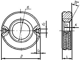 ГОСТ 17766-72 Кольца резьбовые с укороченным профилем резьбы диаметром от 105 до 300 мм. Конструкция и основные размеры (с Изменениями N 1, 2, 3)