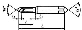 ГОСТ 17930-72 Метчики машинные с укороченными канавками для обработки легких сплавов. Конструкция и размеры (с Изменениями N 1, 2, 3)