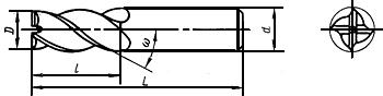 ГОСТ 18372-73 Фрезы концевые твердосплавные. Технические условия (с Изменениями N 1, 2, 3)