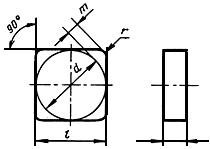ГОСТ 19049-80 Пластины режущие сменные многогранные твердосплавные квадратной формы. Конструкция и размеры (с Изменениями N 1, 2)
