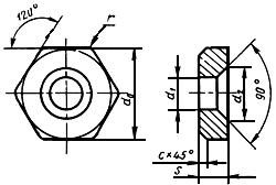 ГОСТ 19081-80 Пластины опорные сменные многогранные твердосплавные шестигранной формы. Конструкция и размеры (с Изменением N 1)