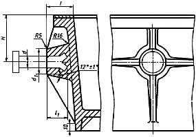 ГОСТ 19373-74 Приливы алюминиевых стержневых ящиков для цапф. Размеры (с Изменениями N 1, 2)