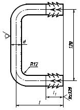 ГОСТ 19386-74 Скобы для стержневых ящиков. Конструкция и размеры (с Изменениями N 1, 2)