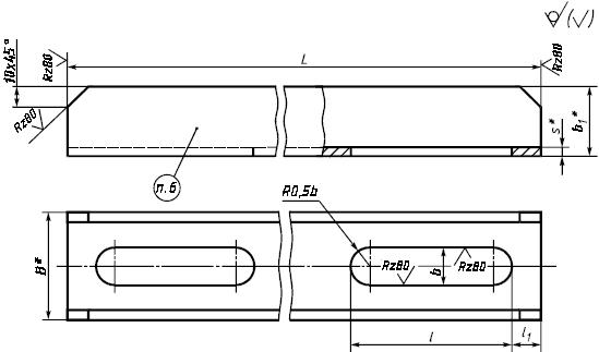 ГОСТ 19392-74 Швеллеры для крепления сушильных плит к стержневым ящикам. Конструкция и размеры (с Изменениями N 1, 2)