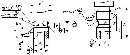 ГОСТ 19530-74 Устройства уплотнительные ввертных соединений с резиновыми кольцами круглого сечения. Ввертная часть. Конструкция и размеры (с Изменениями N 1, 2)