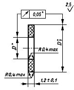 ГОСТ 19531-74 Устройства уплотнительные ввертных соединений с резиновыми кольцами круглого сечения. Шайбы фторопластовые. Конструкция и размеры (с Изменениями N 1, 2)