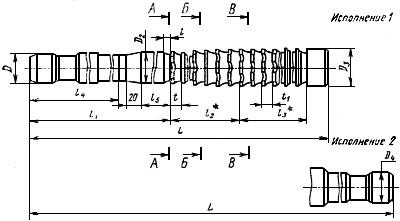 ГОСТ 20365-74 Протяжки круглые переменного резания диаметром от 14 до 90 мм. Конструкция и размеры (с Изменениями N 1, 2, 3, 4)