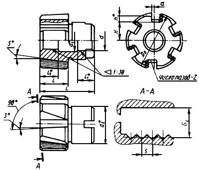 ГОСТ 20392-74 Развертки машинные насадные со вставными ножами из быстрорежущей стали для обработки деталей из легких сплавов. Конструкция и размеры (с Изменениями N 1, 2)