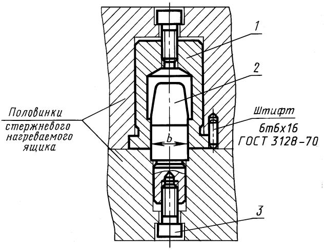 ГОСТ 21303-75 Соединения направляющие с винтовым креплением для нагреваемых стержневых ящиков. Конструкция и размеры (с Изменением N 1)