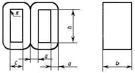 ГОСТ 22050-76 Магнитопроводы ленточные. Типы и основные размеры (с Изменениями N 1, 2)