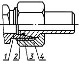 ГОСТ 22525-77 Соединения трубопроводов резьбовые. Концы корпусных деталей под накидные гайки. Конструкция (с Изменениями N 1, 2, 3)