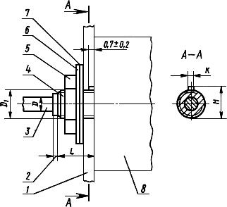 ГОСТ 22623-77 Элементы крепления изделий электронной техники, управляемых с помощью вала. Основные размеры