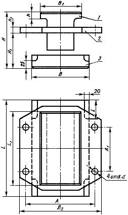 ГОСТ 23210-78 Блоки универсальных штампов для обрезки облоя у штампованных поковок с удлиненной осью на кривошипных прессах. Конструкция и размеры (с Изменением N 1)