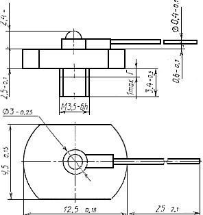 ГОСТ 23448-79 Диоды полупроводниковые инфракрасные излучающие. Основные размеры (с Изменениями N 1, 2, 3, 4, 5)