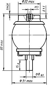 ГОСТ 23449-79 Источники высокоинтенсивного оптического излучения газоразрядные импульсные шаровые. Конструкция и основные размеры (с Изменением N 1)