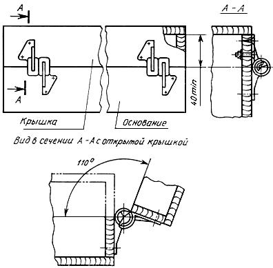 ГОСТ 2361-74 Ограничители для откидных крышек ящиков. Технические условия (с Изменениями N 1, 2, 3)