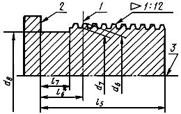 ГОСТ 25576-83 Калибры для соединений с трапецеидальной резьбой насосно-компрессорных труб и муфт к ним. Типы, основные размеры и допуски (с Изменениями N 1, 2, 3, 4)