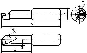 ГОСТ 25987-83 Резцы расточные с твердосплавными пластинами с цилиндрическим хвостовиком для координатно-расточных станков. Типы и основные размеры