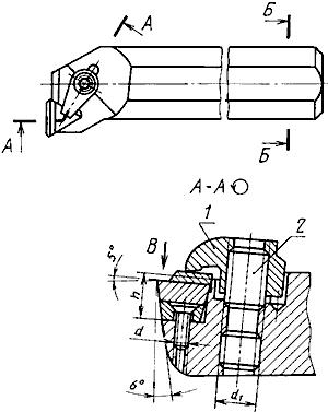 ГОСТ 26612-85 Резцы расточные с креплением сменных пластин прихватом сверху. Конструкция и размеры (с Изменением N 1)