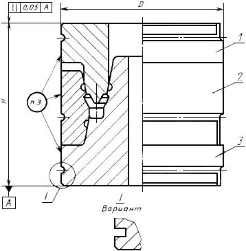 ГОСТ 26617-85 Пакеты трехкассетных пресс-форм для изготовления манжет гидравлических устройств. Конструкция и размеры