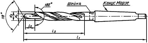 ГОСТ 28319-89 Сверла спиральные ступенчатые для отверстий под винты с цилиндрической головкой. Основные размеры