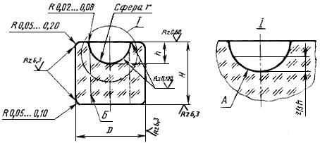 ГОСТ 8898-78 Подпятники для измерительных приборов. Общие технические условия (с Изменением N 1)