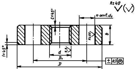 ГОСТ 9399-81 Фланцы стальные резьбовые на Ру 20-100 МПа (200-1000 кгс/кв.см). Технические условия (с Изменениями N 1, 2)