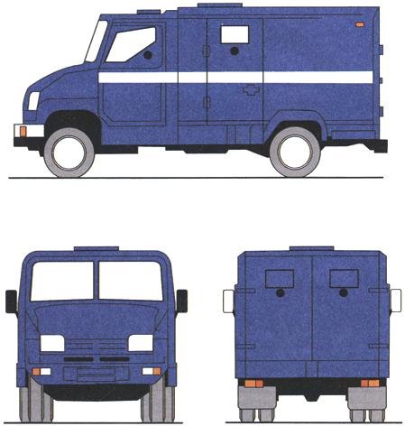 ГОСТ Р 52508-2005 Средства транспортные для перевозки денежной выручки и ценных грузов. Требования к цветографическим схемам, опознавательным знакам и надписям (с Изменением N 1)
