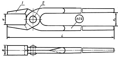 ГОСТ 11385-75 Инструмент кузнечный для ручных и молотовых работ. Клещи с плоскими губками. Конструкция и размеры (с Изменением N 1)