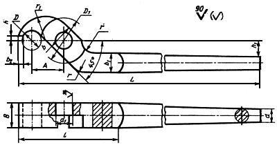 ГОСТ 11387-75 Инструмент кузнечный для ручных и молотовых работ. Клещи поперечные с полукруглыми губками. Конструкция и размеры (с Изменением N 1)