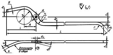 ГОСТ 11389-75 Инструмент кузнечный для ручных и молотовых работ. Клещи выгнутые. Конструкция и размеры (с Изменением N 1)