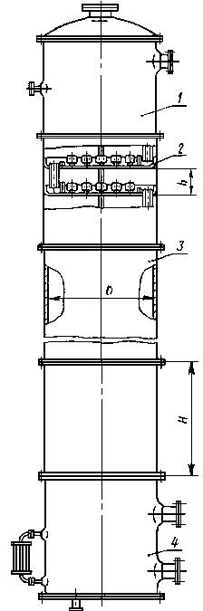 ГОСТ 12011-76 Колонны ректификационные с колпачковыми тарелками из меди. Типы, основные параметры и размеры (с Изменением N 1)