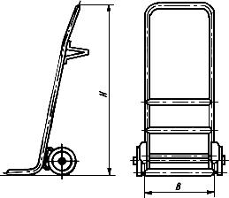 ГОСТ 13188-67 Тележки грузовые. Типы, основные параметры и размеры (с Изменениями N 1, 2)