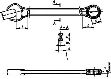 ГОСТ 16983-80 (СТ СЭВ 1293-84) Ключи гаечные комбинированные. Конструкция и размеры (с Изменением N 1)