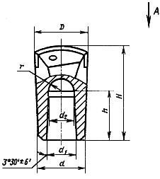 ГОСТ 17196-77 Коронки буровые для перфораторов и станков вращательно-ударного бурения. Типы и основные размеры (с Изменениями N 1, 2)