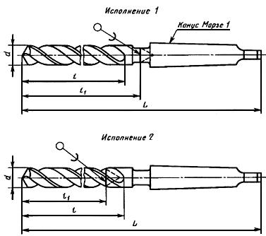 ГОСТ 17276-71 Сверла спиральные цельные твердосплавные с коническим хвостовиком. Конструкция и размеры (с Изменениями N 1, 2)
